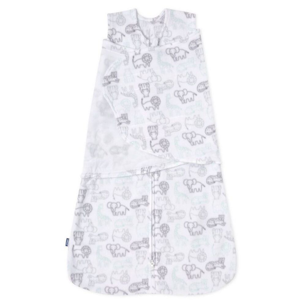 HALO Baby Micro-Fleece 3.0 TOG Sleepsack Swaddle Wrap - Animal Action NB